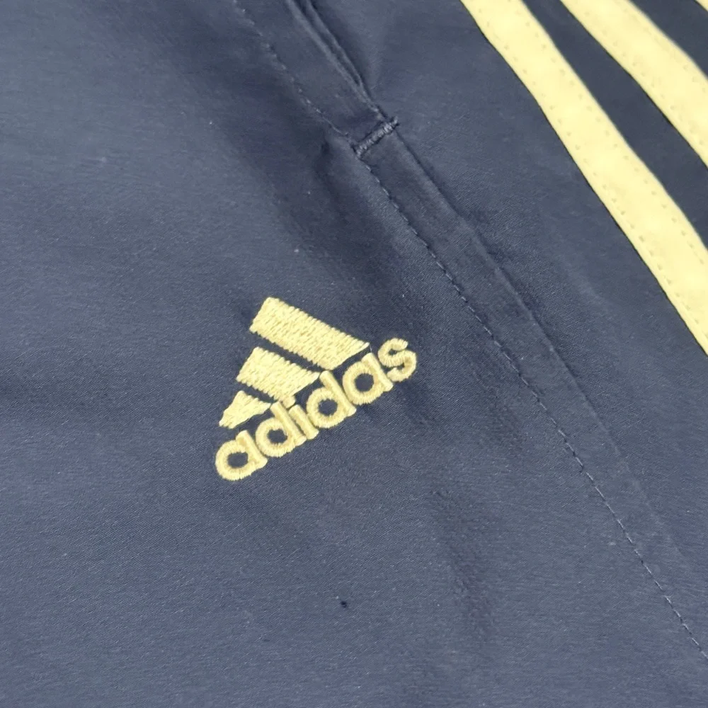 Vintage Adidas Track Pants Men’s L Navy White Stripe Mesh Lined Y2K Retro Casual